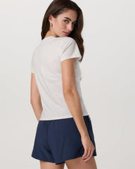 Vuori Short Sleeve Feather Classic Tee White Heather T-Shirt