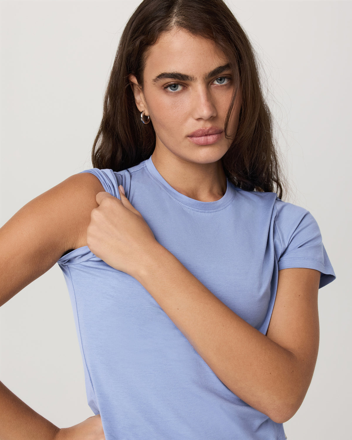 Vuori Short Sleeve Feather Baby Tee Women's Bluebell T-Shirt