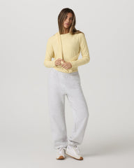 Vuori Long Sleeve Pose Crew Women's Lemon Snap Long Sleeve