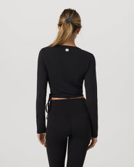 Vuori Vuori AllTheForm™ Wrap Top Women's Black Wrap Top