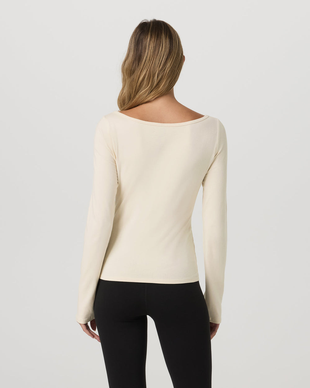 Vuori Long Sleeve Tuvalu Boat Neck Bone