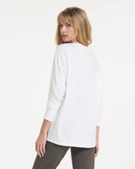 Vuori Long-Sleeve Feather Tee White
