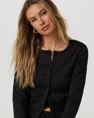 Vuori Halo Cardigan 2.0 Black Heather