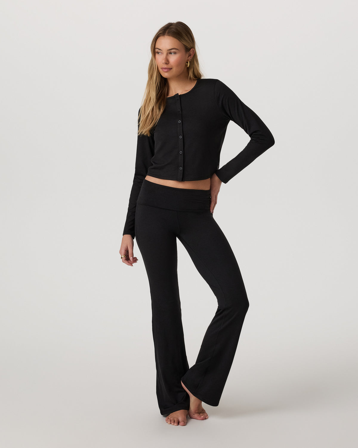 Vuori Halo Cardigan 2.0 Black Heather