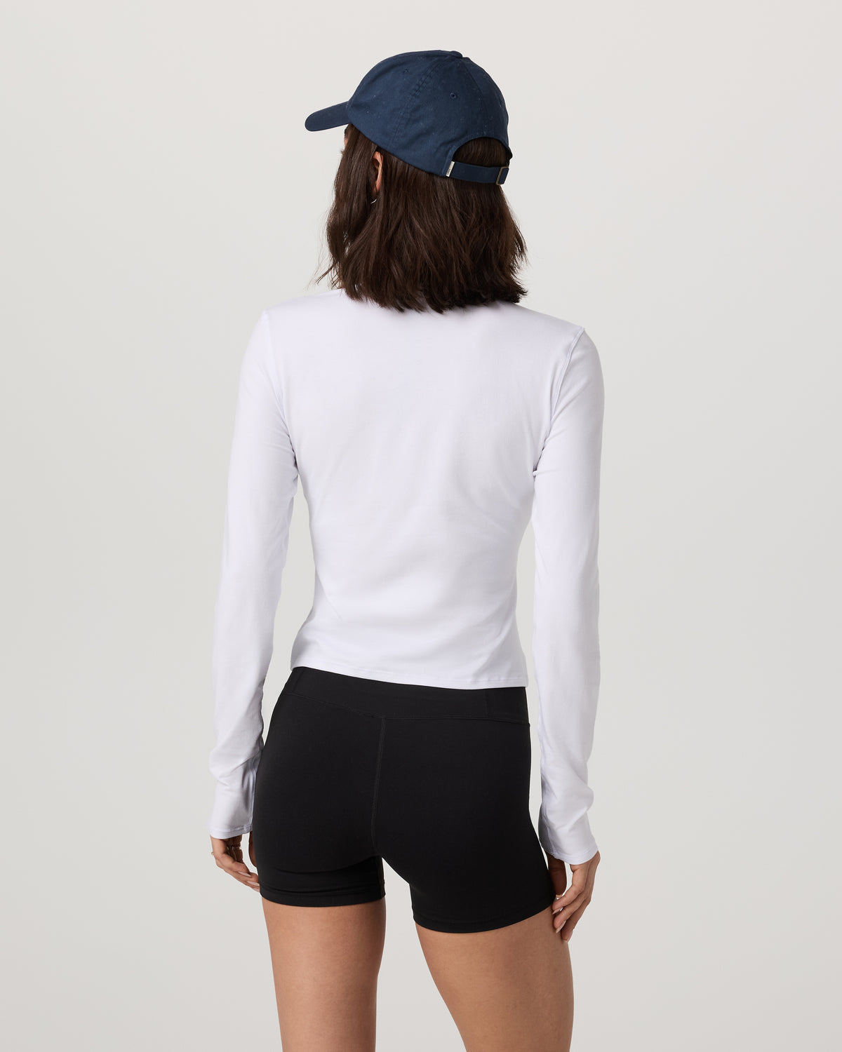 Vuori Long Sleeve Tuvalu Henley Women's White Shirt