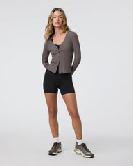 Vuori Long Sleeve Pose Cardigan Chia Ribbed Cardigan