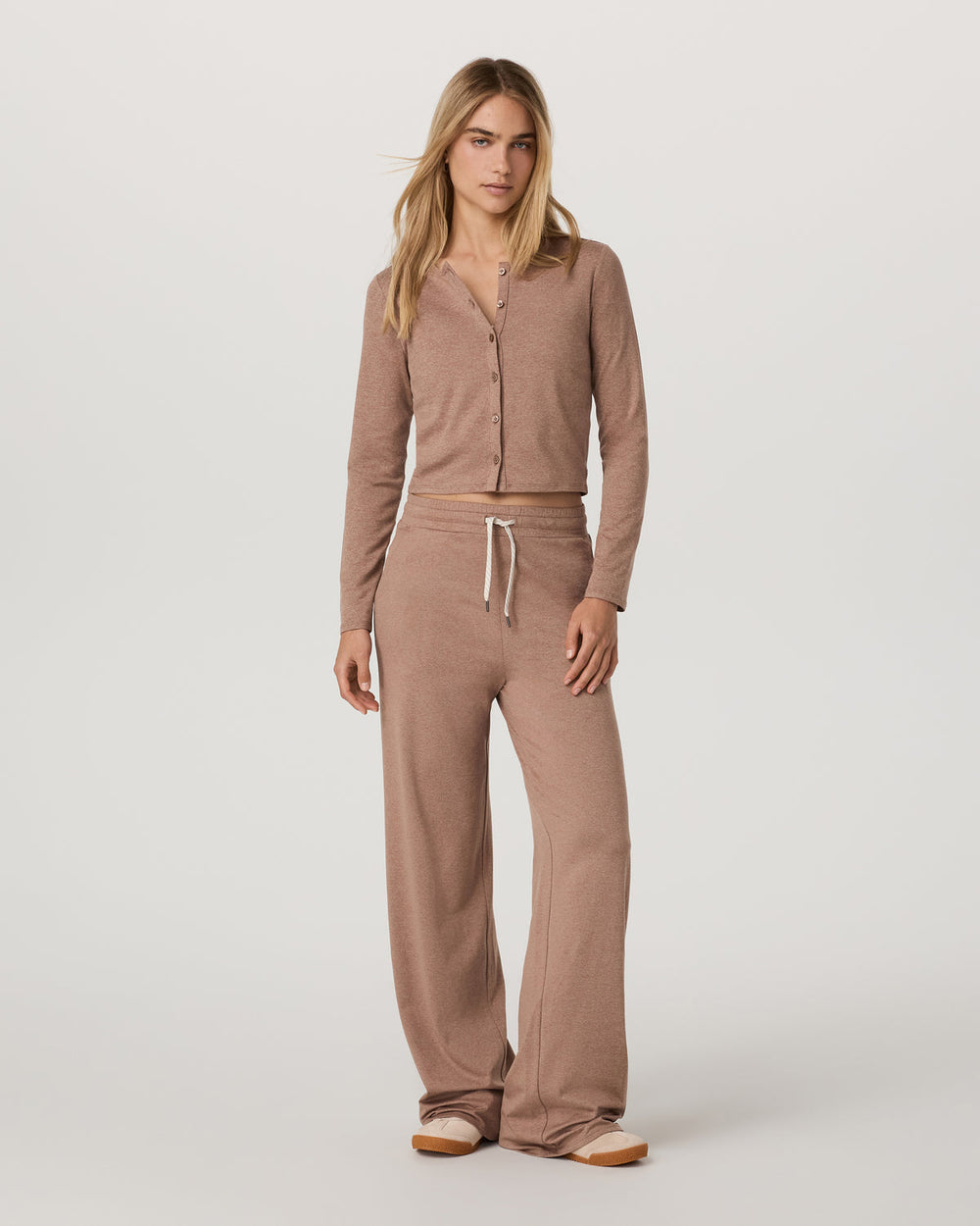 Vuori Halo Cardigan 2.0 Women's Nutmeg Heather Cardigan