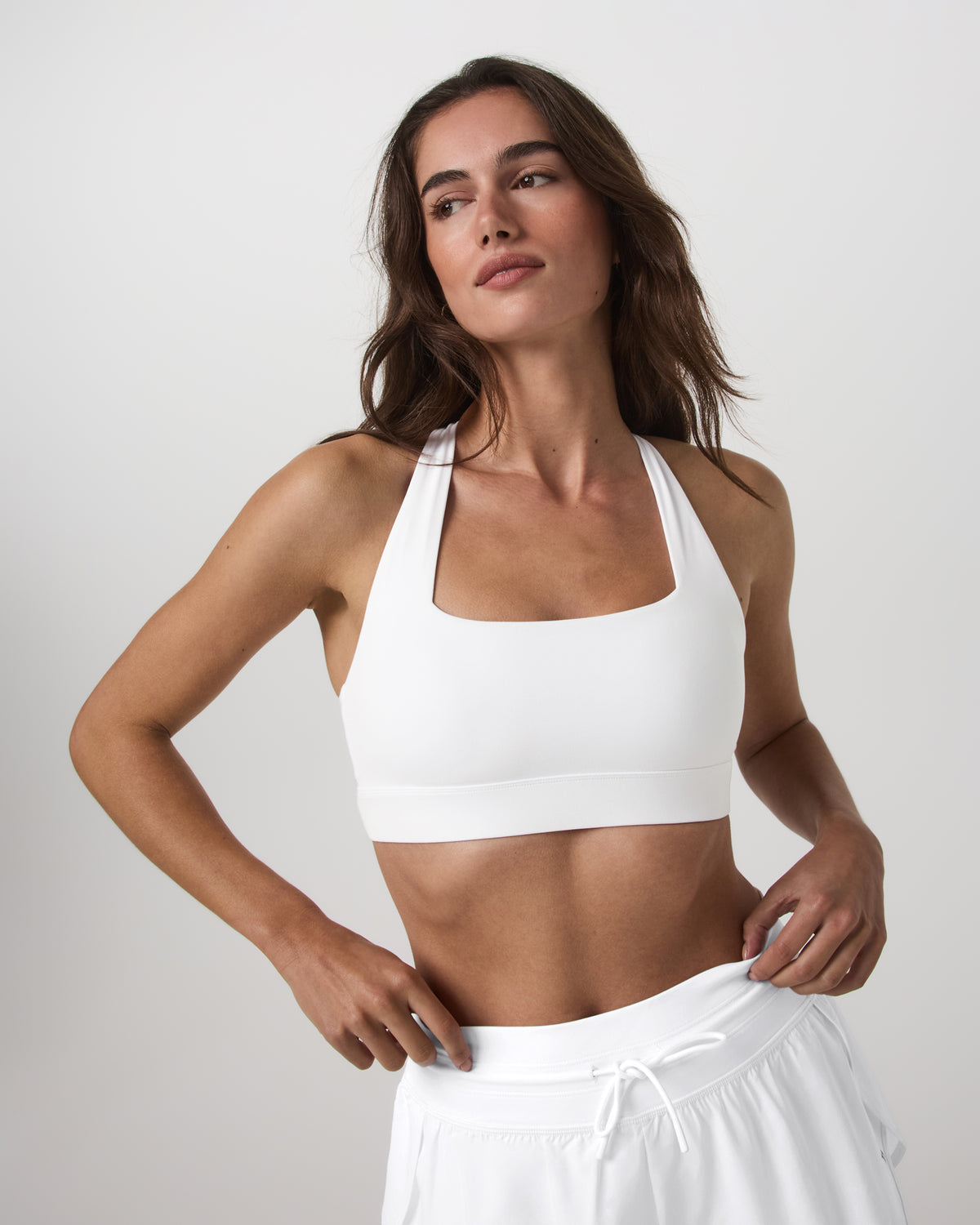 Vuori Daily Form Bra Women's White Racerback Sports Bra