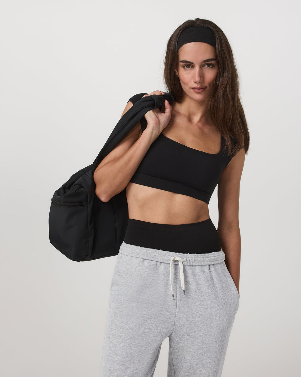 Vuori Vuori AllTheForm™ Short Sleeve Bra Women's Black Sports Bra