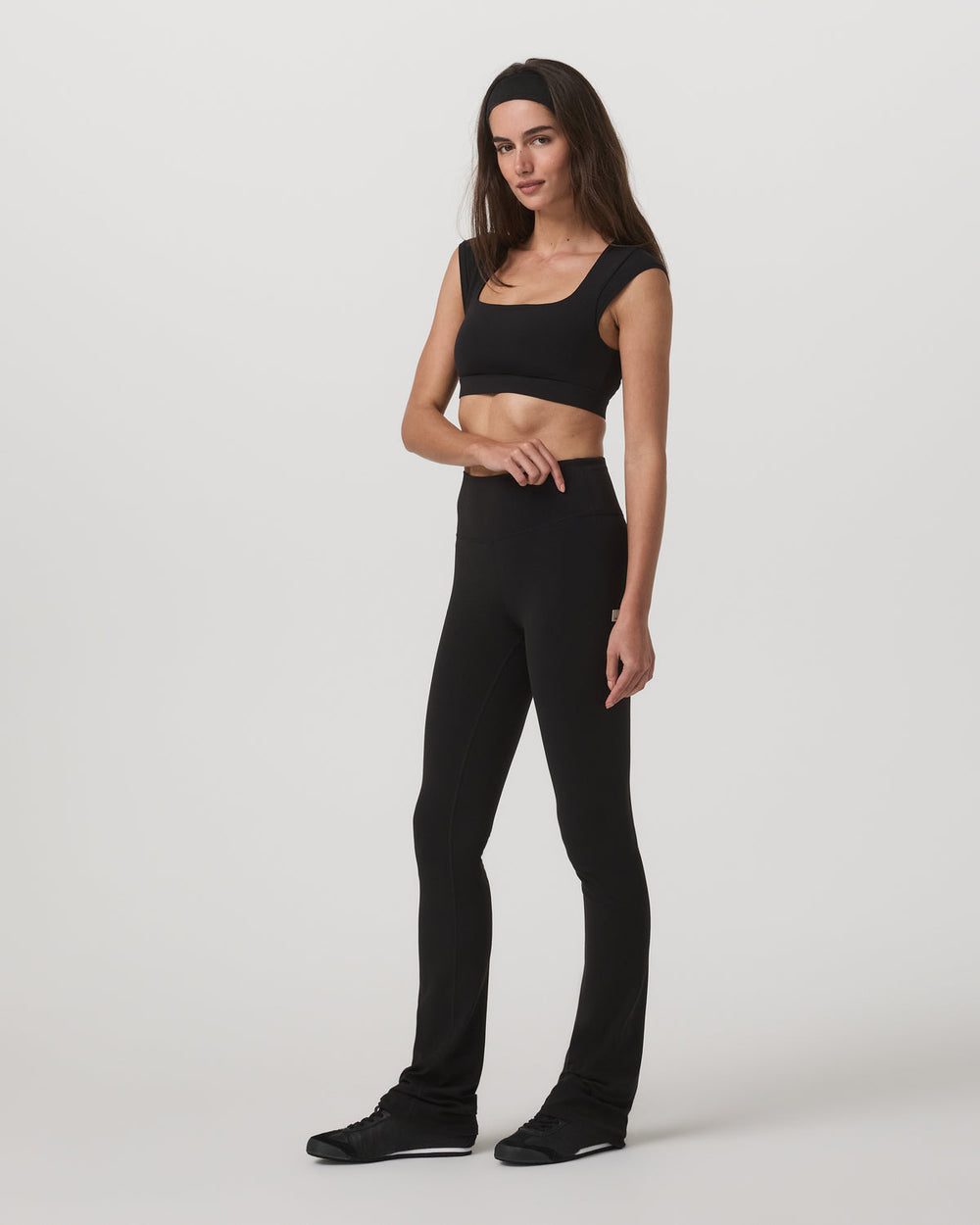 Vuori Vuori AllTheForm™ Short Sleeve Bra Women's Black Sports Bra
