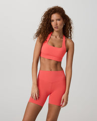 Vuori Daily Form Bra Women's Bright Coral Sports Bra