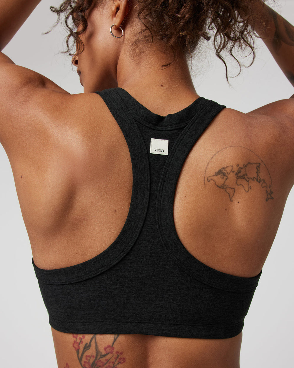 Vuori Elevation Racer Bra Black Racerback Sports Bra