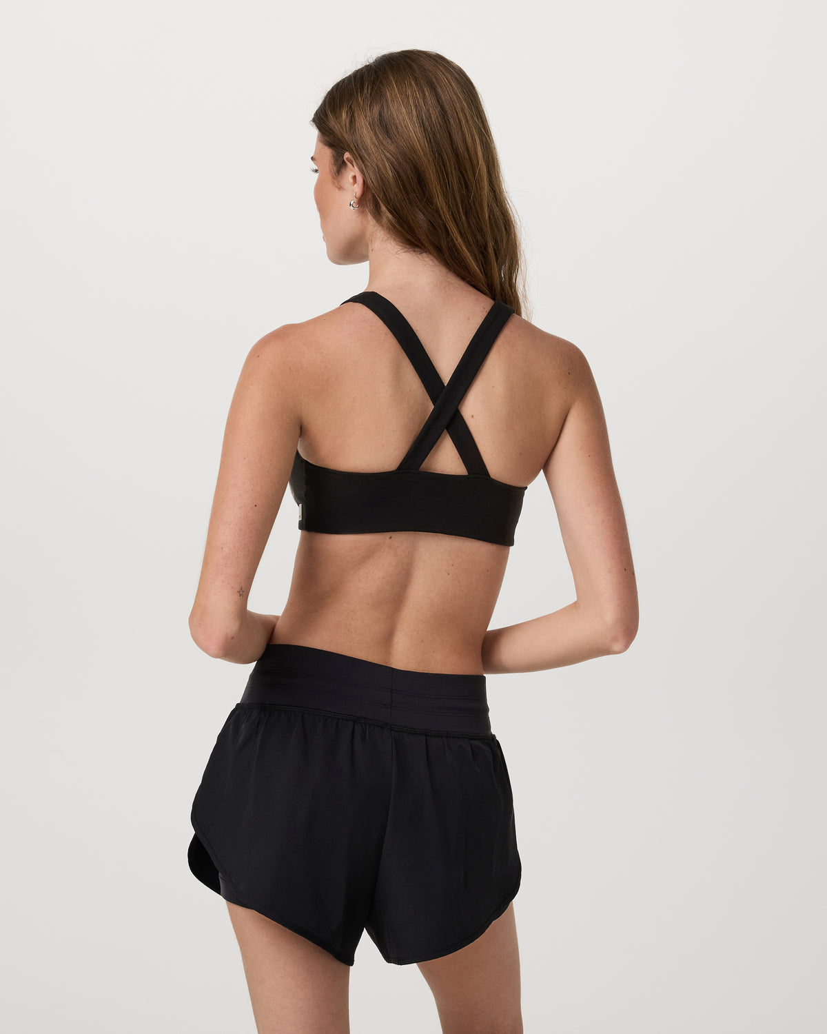 Vuori Daily Piped Bra Women's Black Sports Bra