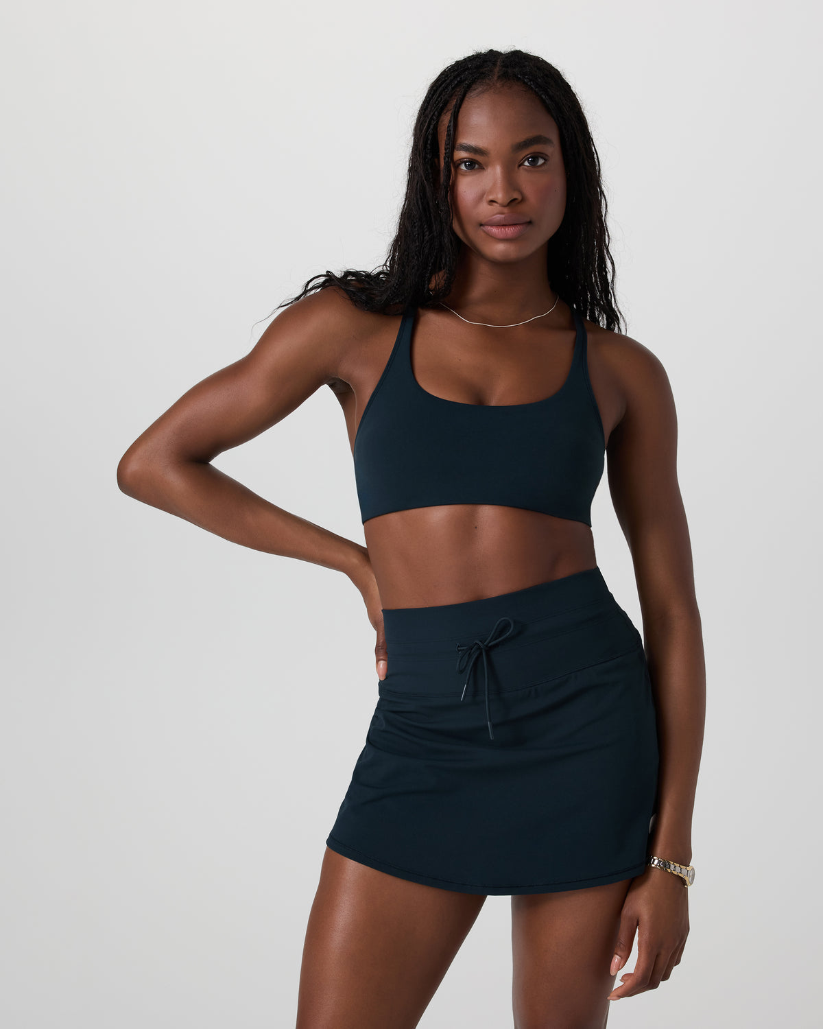 Vuori Yosemite Bra Ink Strappy Sports Bra