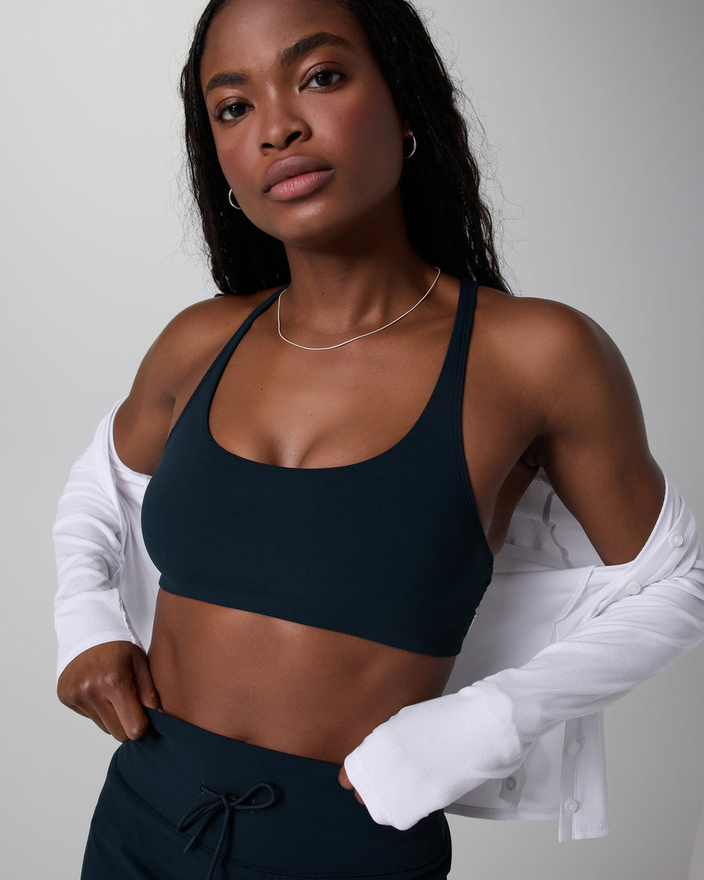 Vuori Yosemite Bra Ink Strappy Sports Bra