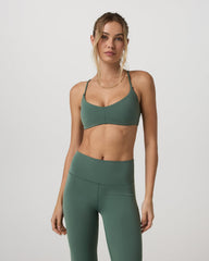 Vuori Vuori AllTheFeels™ Strappy Back Bra Women's Agate Green Bra