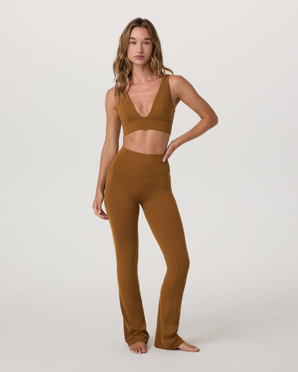 Vuori Vuori AllTheFeels™ Triangle Bra Women's Bra in Rum