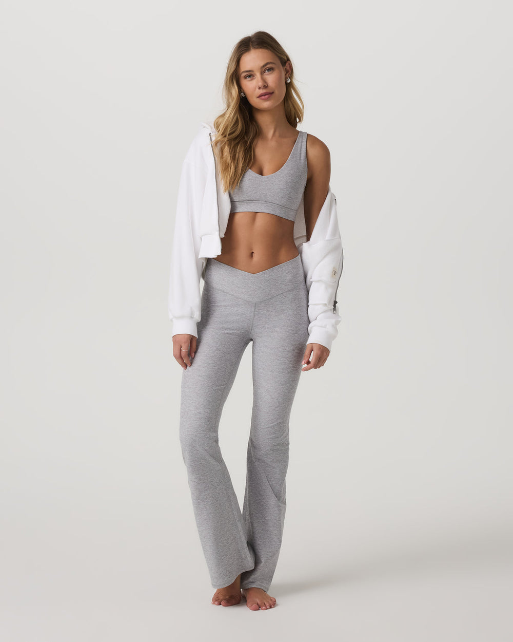 Vuori Elevation Rhythm Bra Light Heather Grey
