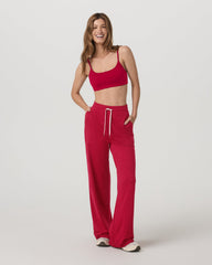 Vuori Halo Essential Bra Women's Strawberry Heather Sports Bra