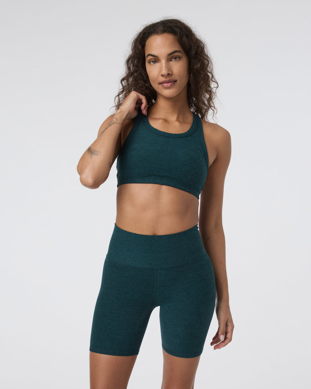 Vuori Elevation Racer Bra Moss Heather
