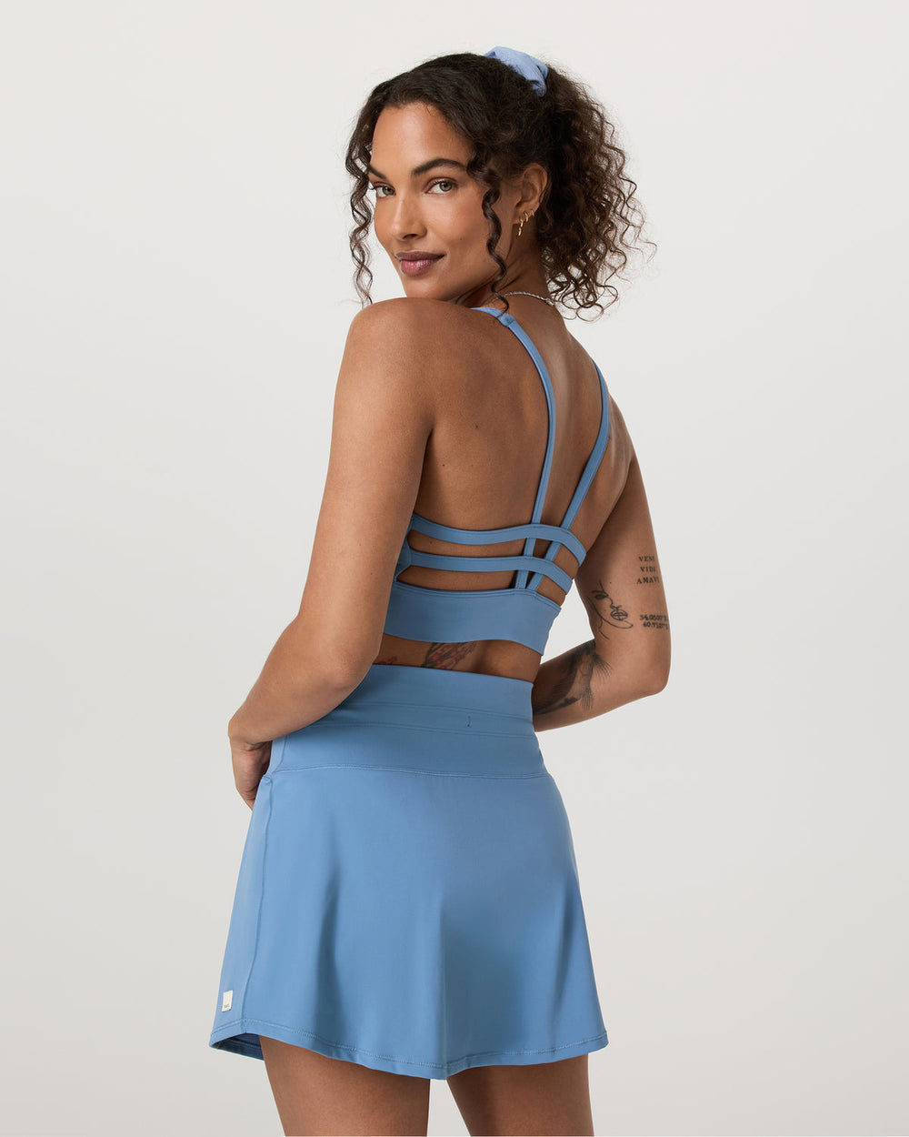 Vuori Yosemite Longline Bra Light French Blue Sports Bra