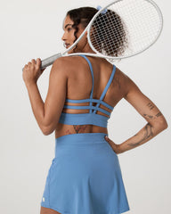 Vuori Yosemite Longline Bra Light French Blue Sports Bra