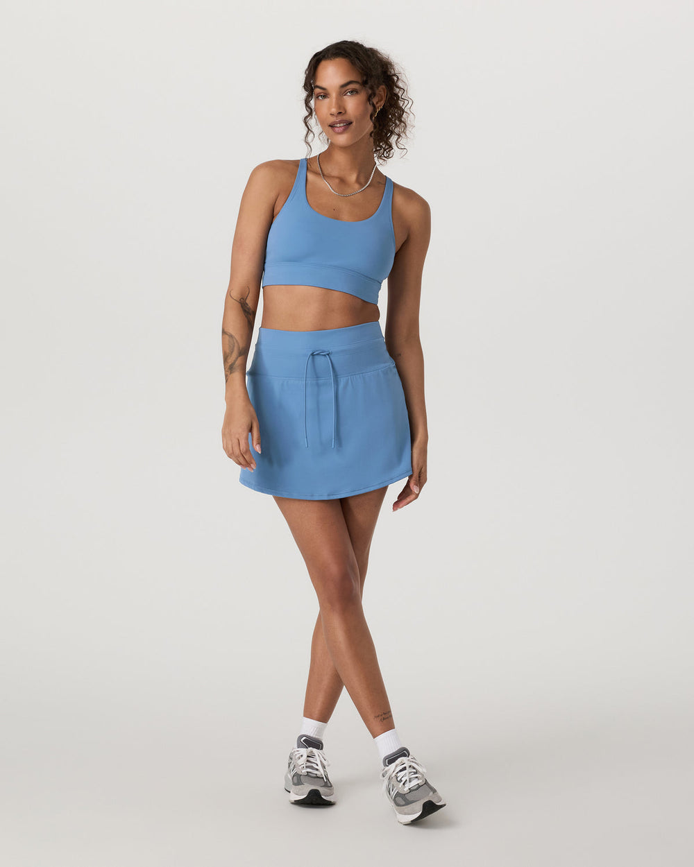 Vuori Yosemite Longline Bra Light French Blue Sports Bra
