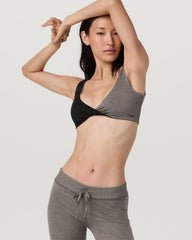 Vuori Halo Reversible Bra Women's Chia Heather Sports Bra