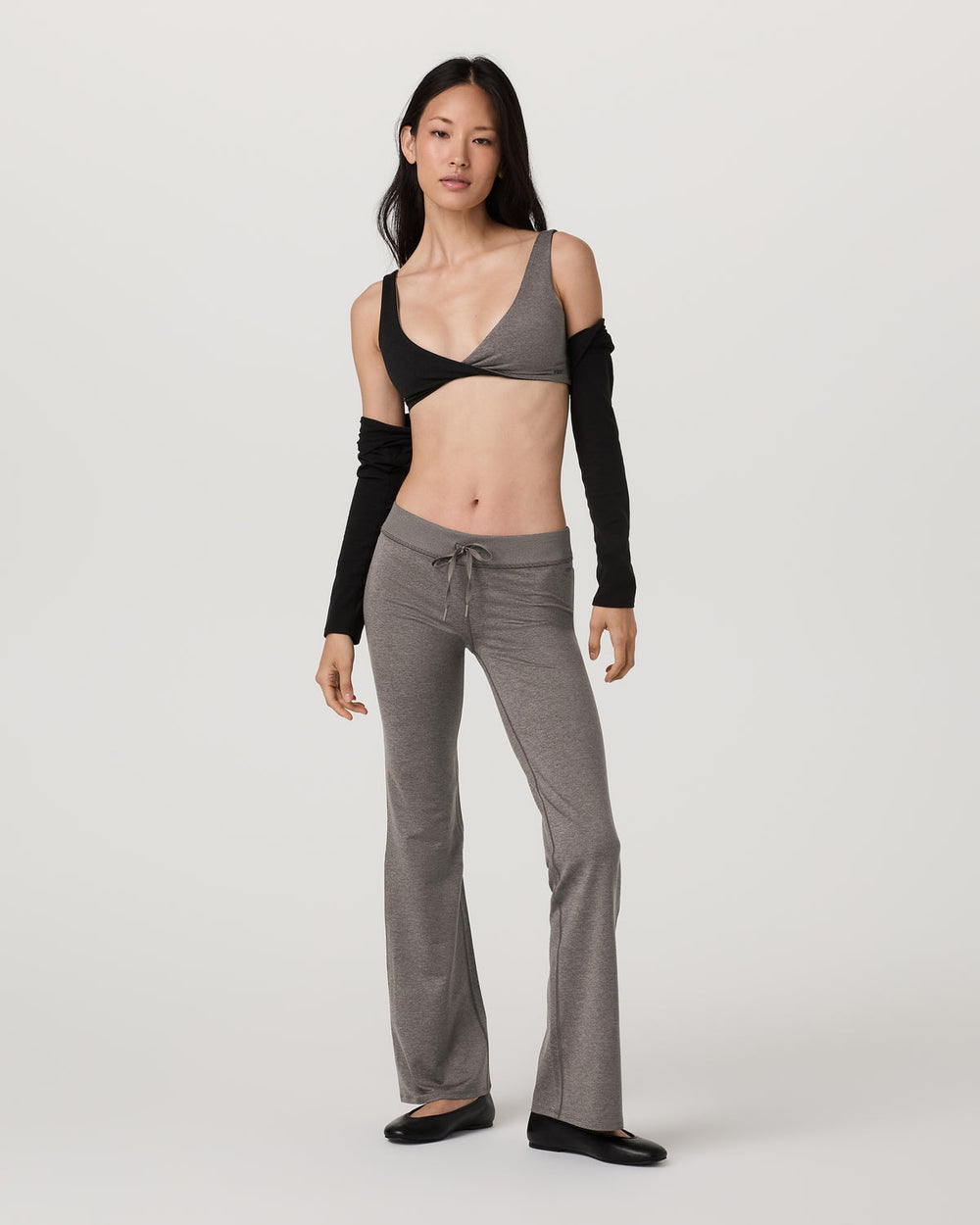 Vuori Halo Reversible Bra Women's Chia Heather Sports Bra