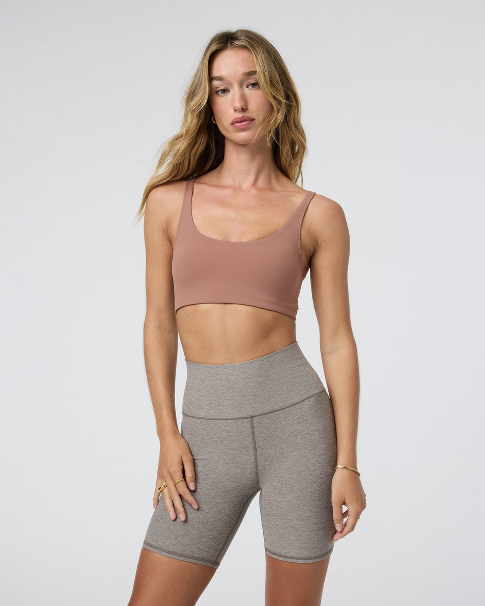 Vuori Yosemite Bra Sedona Brown Strappy Sports Bra