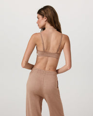 Vuori Halo Essential Bra Women's Nutmeg Heather Sports Bra