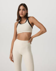 Vuori Elevation Racer Bra Women's Bone Heather Sports Bra