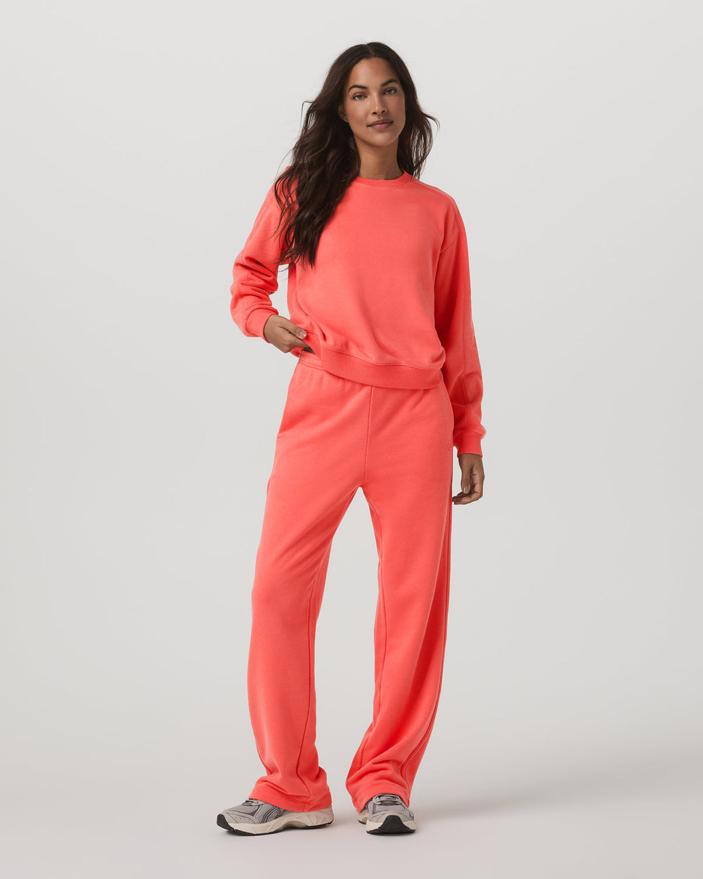 Vuori Sedona Straight Leg Sweatpant Women's Bright Coral Pant