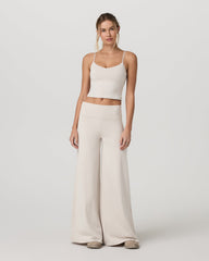 Vuori Halo Easy Wideleg Pant-Short Women's Ecru Heather Pants
