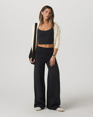 Vuori Halo Easy Wideleg Pant Women's Solid Black Wideleg Pants