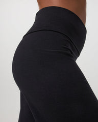 Vuori Granite Foldover Straight Leg Women's Black Heather Pant