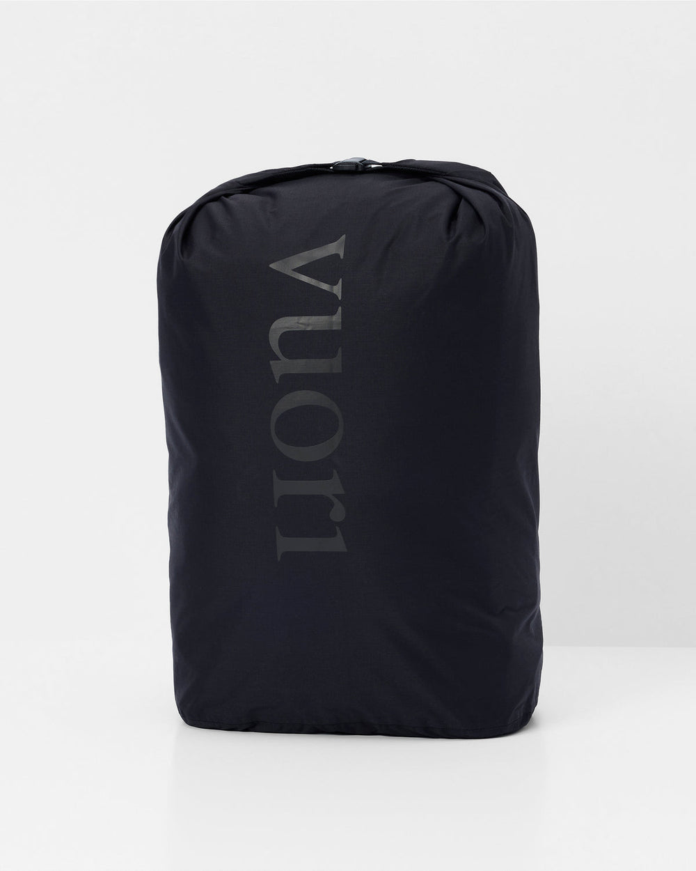Vuori Packable Travel Bag Lightweight Black Roll Top Bag