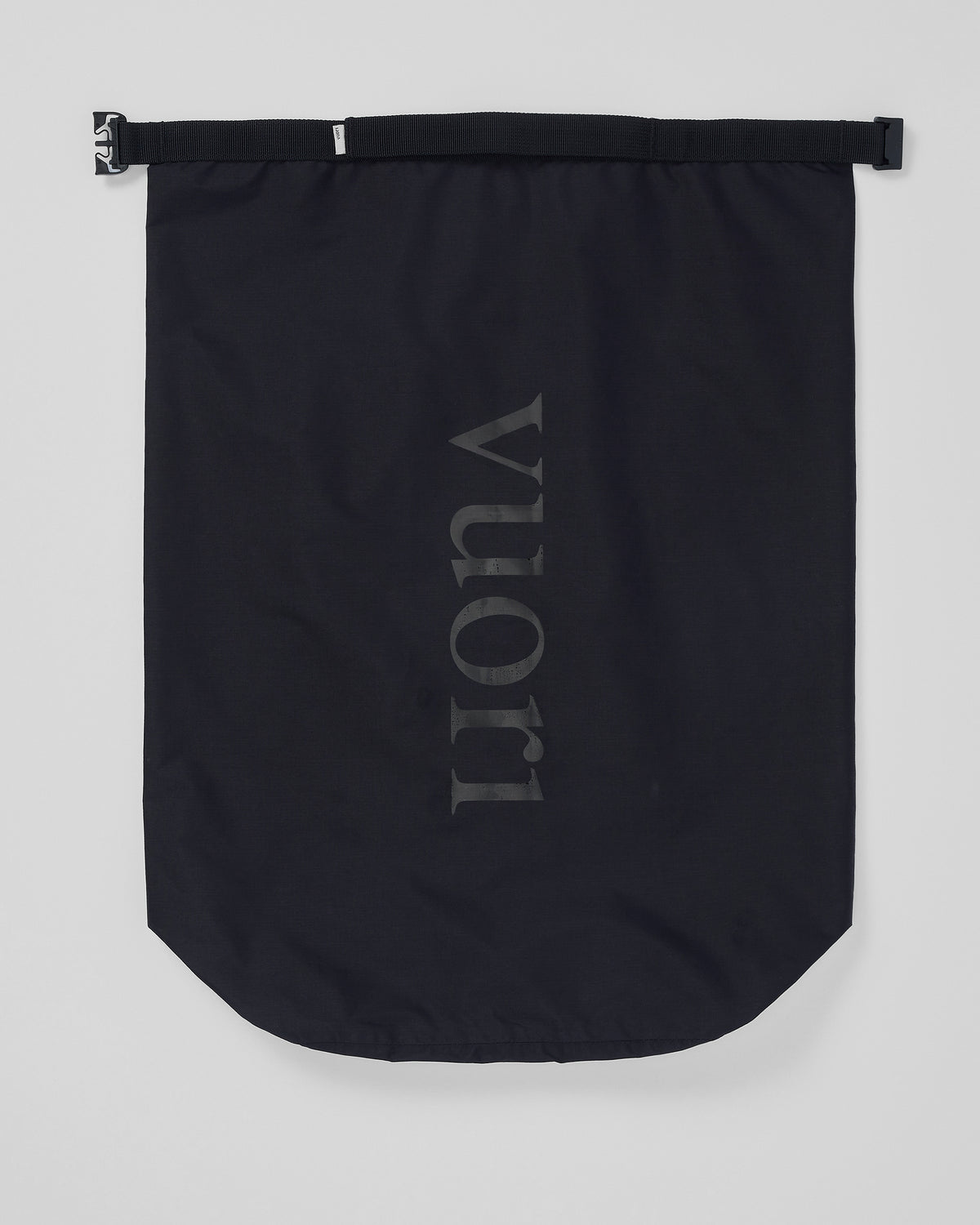 Vuori Packable Travel Bag Lightweight Black Roll Top Bag