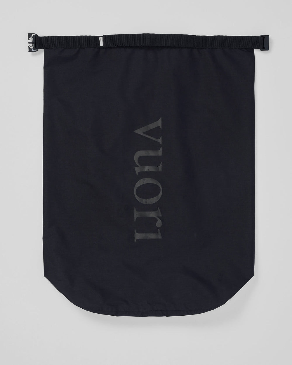 Vuori Packable Travel Bag Lightweight Black Roll Top Bag