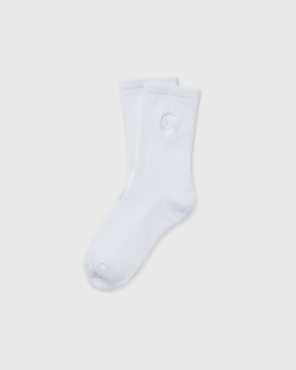 Vuori Half Crew Sock 2.0 White Performance Socks
