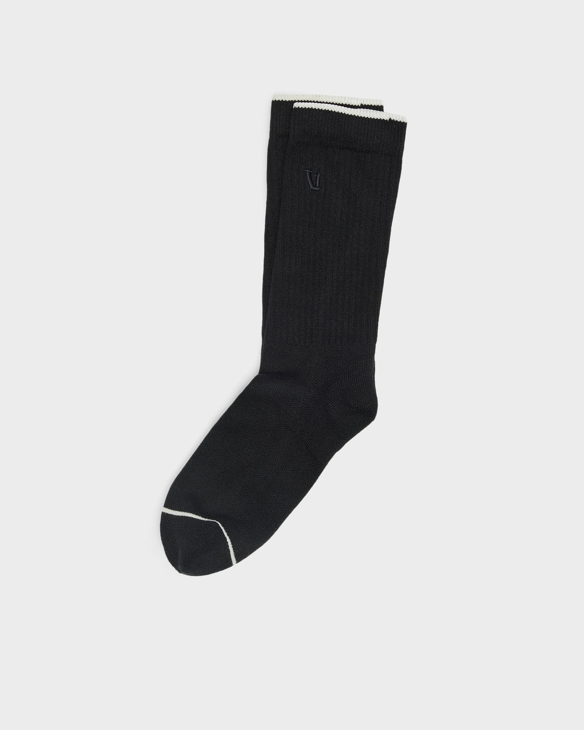 Vuori V1 Crew Sock Black Crew Socks Clothing