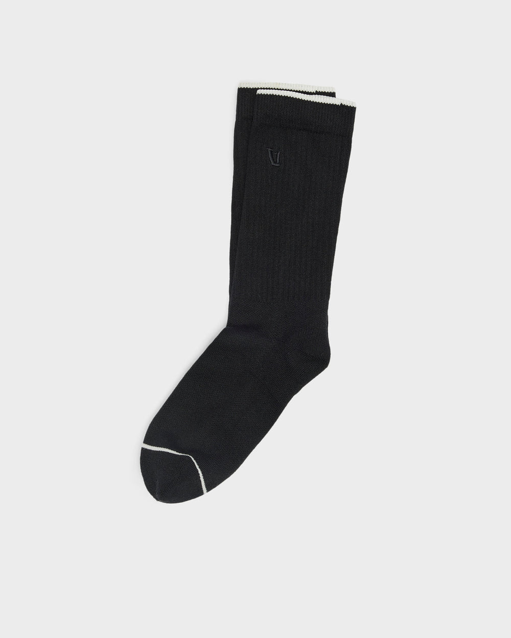 Vuori V1 Crew Sock Black Crew Socks Clothing