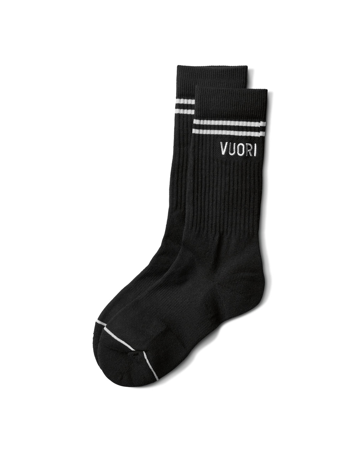 Vuori Vuori Crew Sock Black Performance Crew Socks