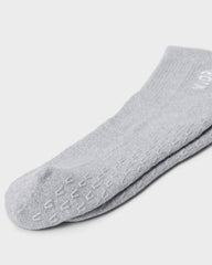 Vuori Half Crew Gripper Sock Light Heather Grey Grip
