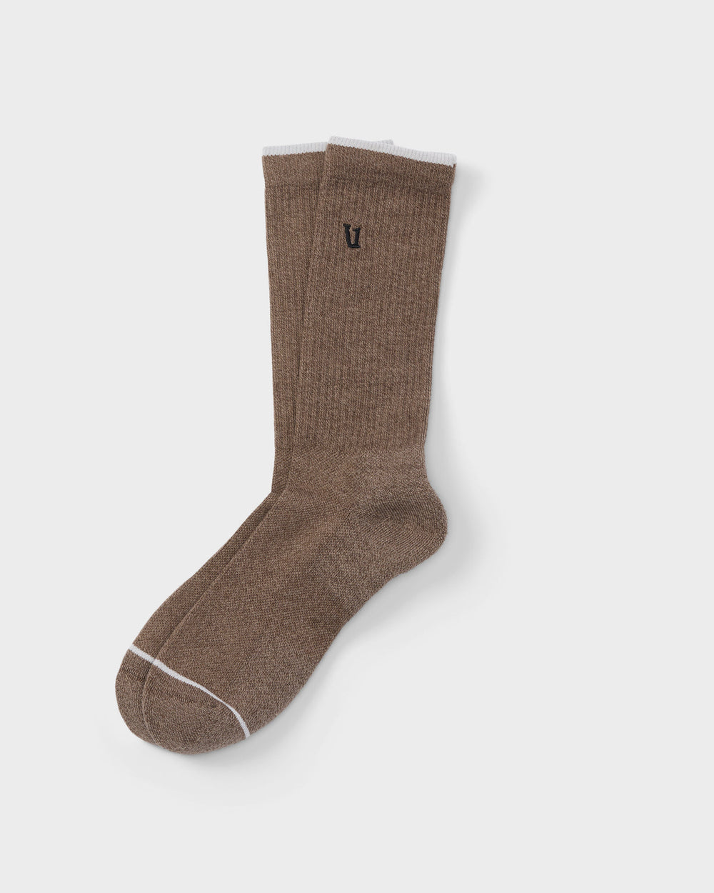 Vuori V1 Crew Sock Smokey Taupe Heather Performance Socks