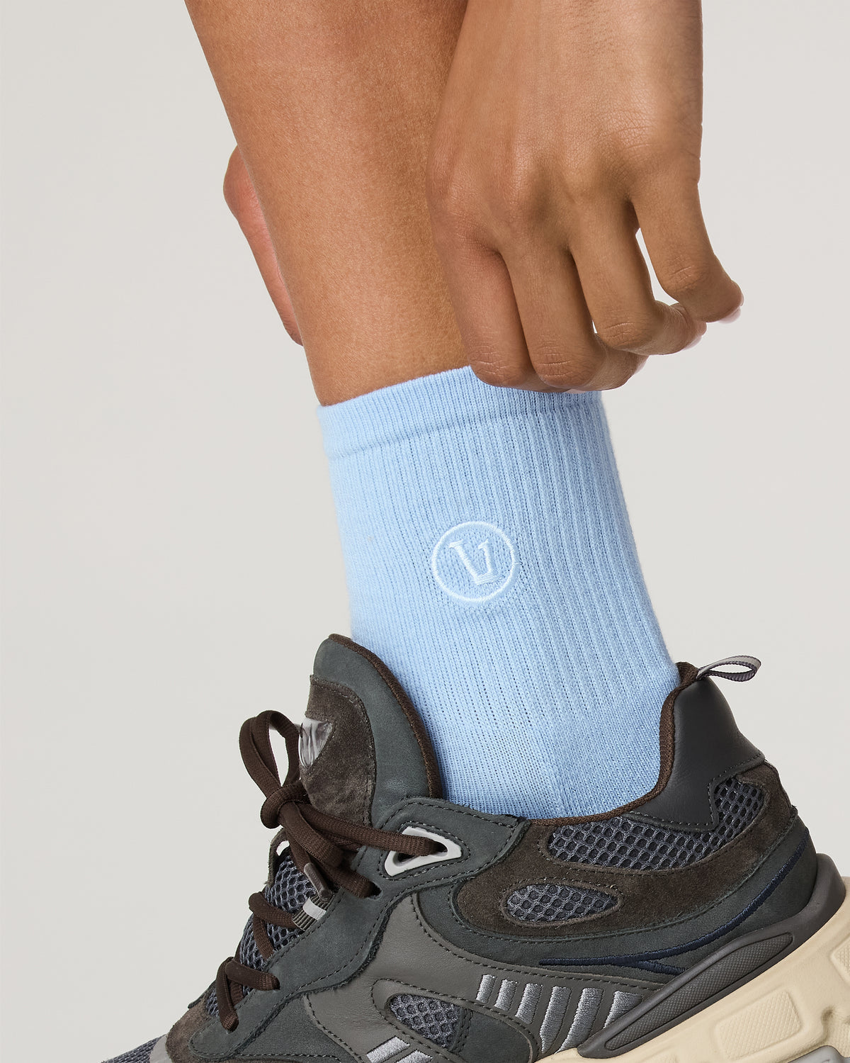 Vuori Half Crew Sock Crystal Blue Socks