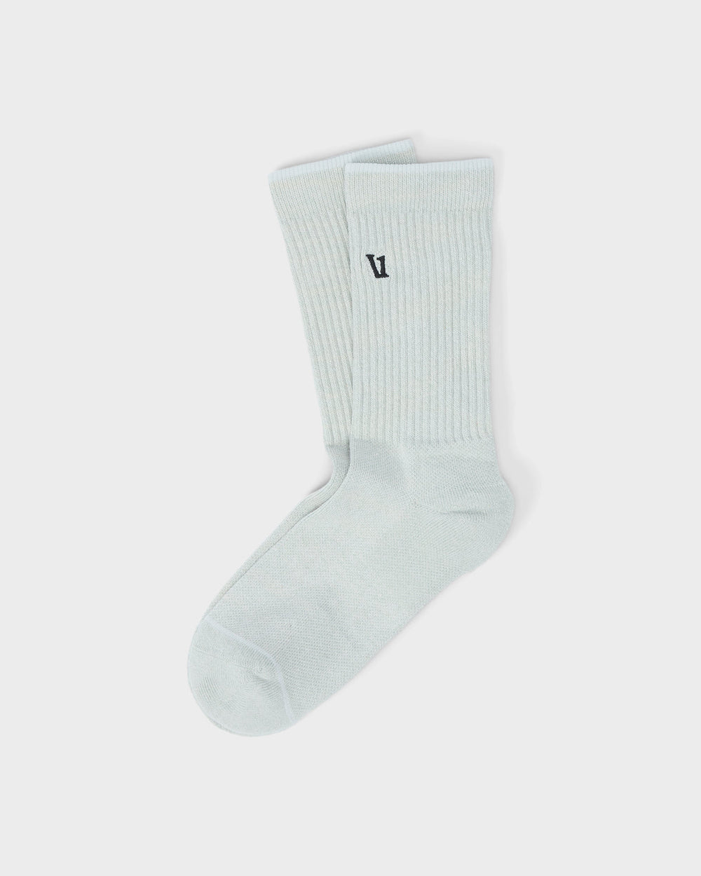 Vuori V1 Crew Sock 2.0 Storm Blue Heather Performance Socks