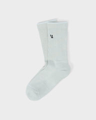 Vuori V1 Crew Sock 2.0 Storm Blue Heather Performance Socks
