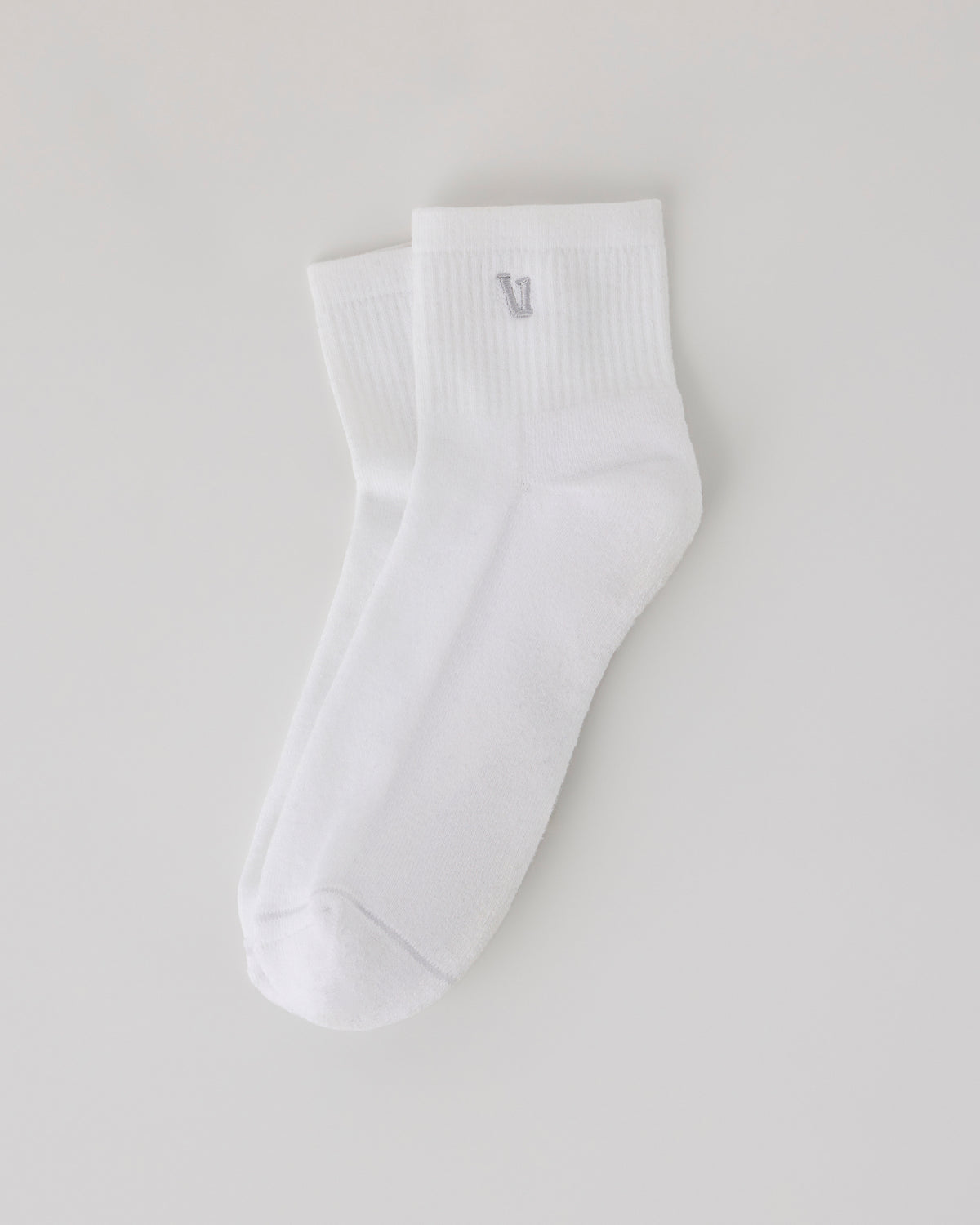 Vuori Quarter Crew V1 Sock 2.0 White