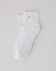 Vuori Quarter Crew V1 Sock 2.0 White